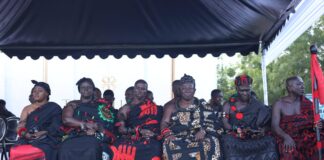 Kennedy Ohene Agyapong mourns with Obeng Boateng @ Mother’s Funeral